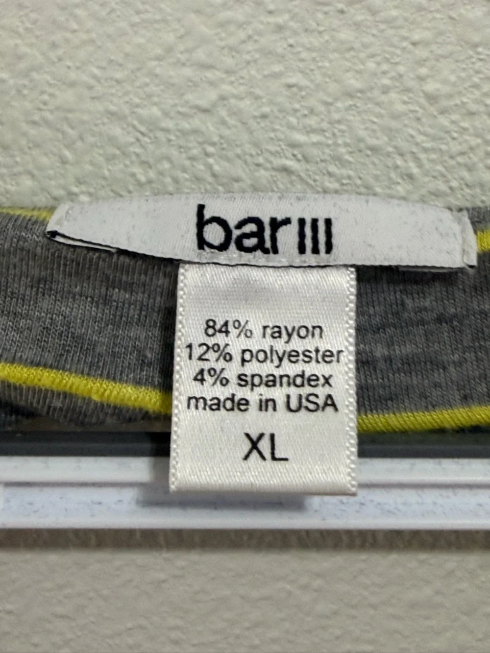 Bar III Gray and Yellow Striped High-Low Maxi Dress - Picture 6 of 6